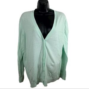 Gap factory Mint Green cardigan